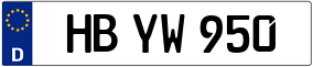 Trailer License Plate